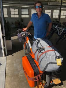 Ben with Kombi E5 yuba cargo bikes
