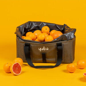 Yuba Add-ons Grab&Go with grapefruits on yellow background